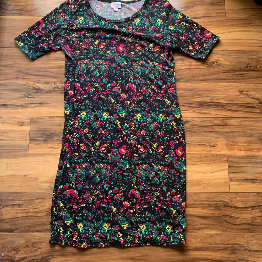 Lularoe floral bodicon dress S - Picture 1 of 5